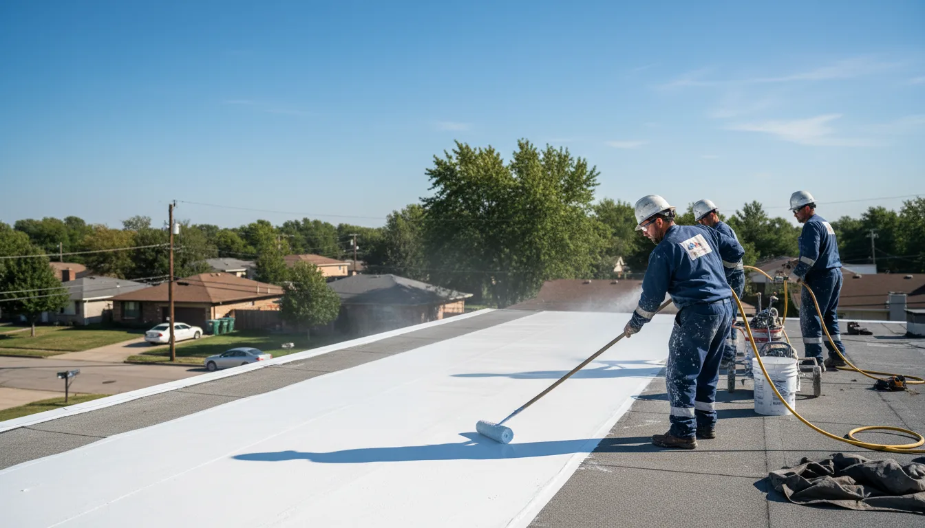 Commercial roof coating in San Andreas, CA near me
